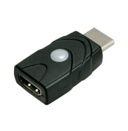 Lindy 32114 changeur de genre de câble HDMI Type A Noir Emulateur HDMI 2.0 18G EDID  (32114)