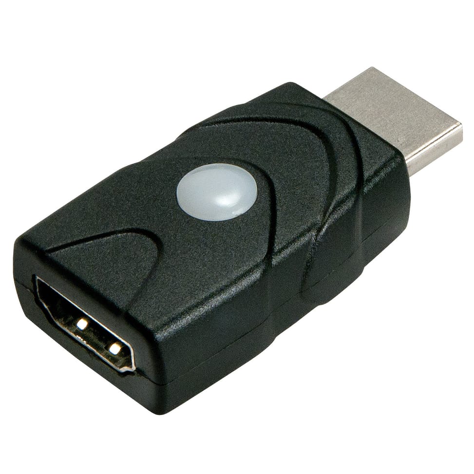 Lindy 32114 changeur de genre de câble HDMI Type A Noir Emulateur HDMI 2.0 18G EDID  (32114) — image 4
