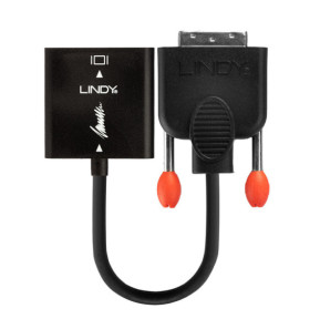 Lindy 38189 câble vidéo et adaptateur 0,1 m DVI-D VGA (D-Sub) Noir Convertisseur DVI vers VGA  (38189)