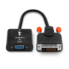 Lindy 38189 câble vidéo et adaptateur 0,1 m DVI-D VGA (D-Sub) Noir Convertisseur DVI vers VGA  (38189) — image 4
