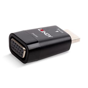 Lindy 38194 câble vidéo et adaptateur HDMI Type A (Standard) VGA Noir Convertisseur HDMI vers VGA  (38194)
