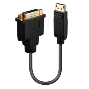 Lindy 41004 câble vidéo et adaptateur 0,15 m DisplayPort DVI-D Noir Convertisseur DisplayPort vers DVI  (41004)