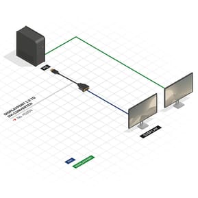 Lindy 41004 câble vidéo et adaptateur 0,15 m DisplayPort DVI-D Noir Convertisseur DisplayPort vers DVI  (41004) — image 4