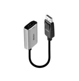 Lindy 41094 câble vidéo et adaptateur 0,11 m DisplayPort HDMI Gris Convertisseur actif DisplayPort 1.4 vers HDMI 8K  (41094)