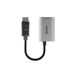 Lindy 41094 câble vidéo et adaptateur 0,11 m DisplayPort HDMI Gris Convertisseur actif DisplayPort 1.4 vers HDMI 8K  (41094)