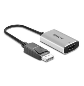 Lindy 41094 câble vidéo et adaptateur 0,11 m DisplayPort HDMI Gris Convertisseur actif DisplayPort 1.4 vers HDMI 8K  (41094)