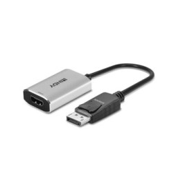 Lindy 41094 câble vidéo et adaptateur 0,11 m DisplayPort HDMI Gris Convertisseur actif DisplayPort 1.4 vers HDMI 8K  (41094)
