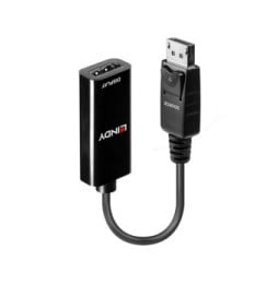 Lindy 41718 câble vidéo et adaptateur 0,15 m DisplayPort HDMI Noir Convertisseur DisplayPort vers HDMI  (41718)