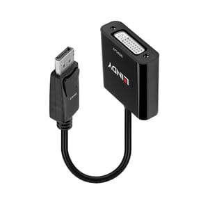 Lindy 41734 câble vidéo et adaptateur Noir Convertisseur Actif DisplayPort vers DVI  (41734)