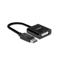 Lindy 41734 câble vidéo et adaptateur Noir Convertisseur Actif DisplayPort vers DVI  (41734)