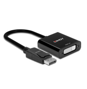 Lindy 41734 câble vidéo et adaptateur Noir Convertisseur Actif DisplayPort vers DVI  (41734)