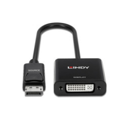 Lindy 41734 câble vidéo et adaptateur Noir Convertisseur Actif DisplayPort vers DVI  (41734)