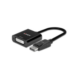 Lindy 41734 câble vidéo et adaptateur Noir Convertisseur Actif DisplayPort vers DVI  (41734)