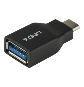 Lindy 41899 changeur de genre de câble USB 3.1-C USB 3.1-A Noir Adaptateur USB type C mâle vers A femelle  (41899)