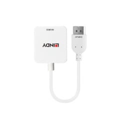 Lindy 38146 câble vidéo et adaptateur HDMI Type A (Standard) DisplayPort Blanc Convertisseur HDMI vers DisplayPort  (38146)