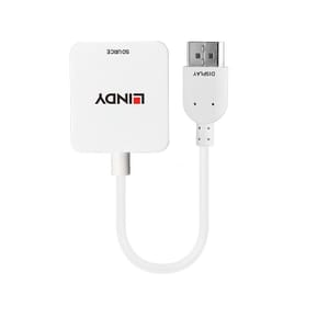 Lindy 38146 câble vidéo et adaptateur HDMI Type A (Standard) DisplayPort Blanc Convertisseur HDMI vers DisplayPort  (38146) — image 2
