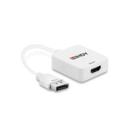 Lindy 38146 câble vidéo et adaptateur HDMI Type A (Standard) DisplayPort Blanc Convertisseur HDMI vers DisplayPort  (38146)