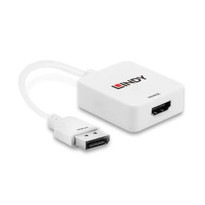 Lindy 38146 câble vidéo et adaptateur HDMI Type A (Standard) DisplayPort Blanc Convertisseur HDMI vers DisplayPort  (38146) — image 3