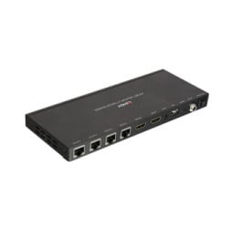 Lindy 38155 extension KVM Émetteur et récepteur Kit Extender Splitter 4 Ports HDMI & IR avec Loop Out, Cat.6 50m  (38155)