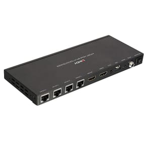 Lindy 38155 extension KVM Émetteur et récepteur Kit Extender Splitter 4 Ports HDMI & IR avec Loop Out, Cat.6 50m  (38155) — image 2