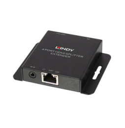 Lindy 38155 extension KVM Émetteur et récepteur Kit Extender Splitter 4 Ports HDMI & IR avec Loop Out, Cat.6 50m  (38155)