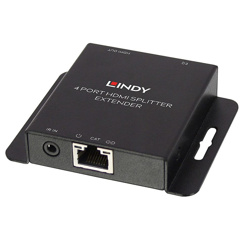 Lindy 38155 extension KVM Émetteur et récepteur Kit Extender Splitter 4 Ports HDMI & IR avec Loop Out, Cat.6 50m  (38155) — image 3