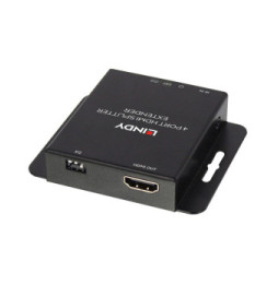Lindy 38155 extension KVM Émetteur et récepteur Kit Extender Splitter 4 Ports HDMI & IR avec Loop Out, Cat.6 50m  (38155)
