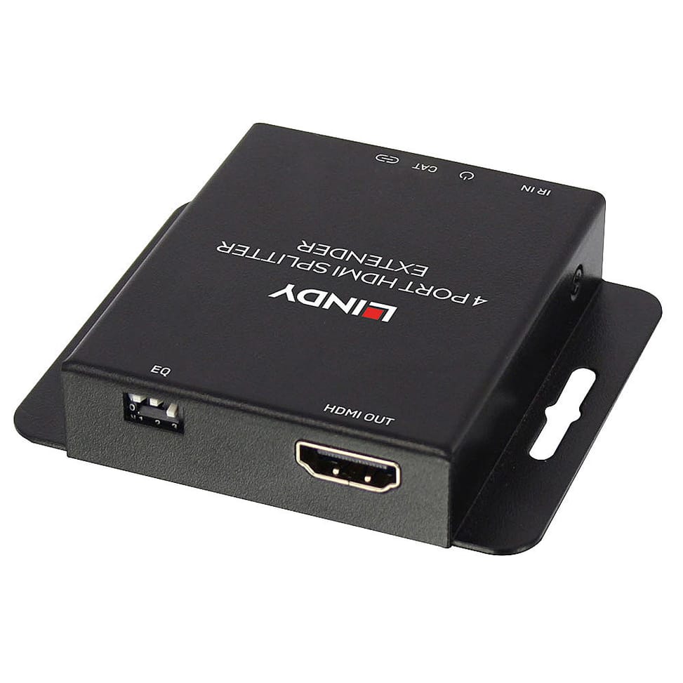 Lindy 38155 extension KVM Émetteur et récepteur Kit Extender Splitter 4 Ports HDMI & IR avec Loop Out, Cat.6 50m  (38155) — image 4