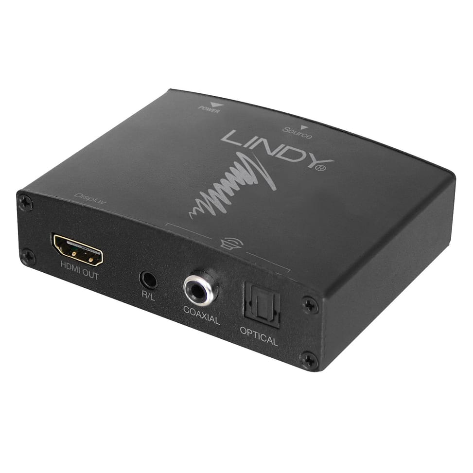 Lindy 38167 convertisseur audio Noir Extracteur audio HDMI 4K  (38167) — image 2