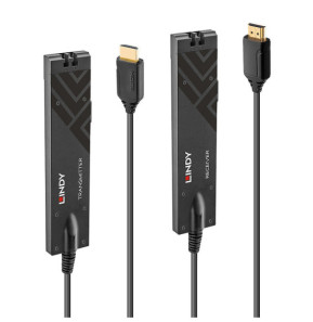 Lindy 38179 extension audio/video Récepteur AV Noir Extender HDMI 4K60 Fibre Optique 300m  (38179)