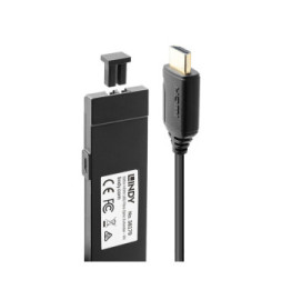Lindy 38179 extension audio/video Récepteur AV Noir Extender HDMI 4K60 Fibre Optique 300m  (38179)