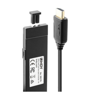 Lindy 38179 extension audio/video Récepteur AV Noir Extender HDMI 4K60 Fibre Optique 300m  (38179)