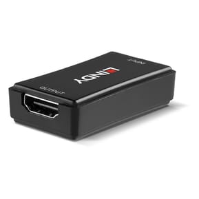 Lindy 38211 extension audio/video Noir Répéteur HDMI 4K60, 50m  (38211)