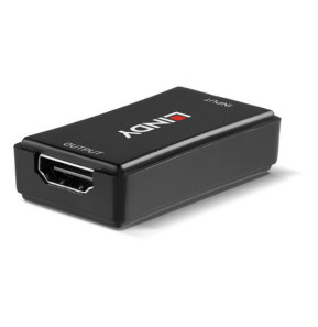 Lindy 38211 extension audio/video Noir Répéteur HDMI 4K60, 50m  (38211)