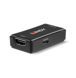 Lindy 38211 extension audio/video Noir Répéteur HDMI 4K60, 50m  (38211)