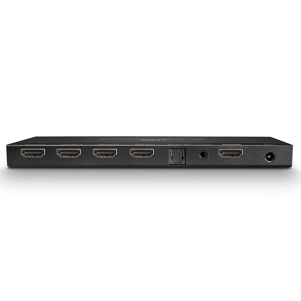 Lindy 38231 répartiteur vidéo HDMI 4x HDMI Splitter HDMI 18G avec Audio & Downscaling, 4 Ports  (38231) — image 3