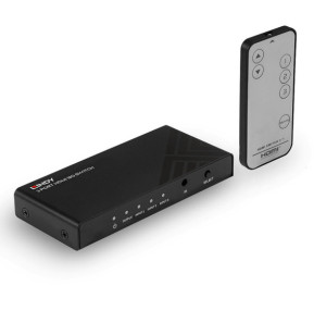 Lindy 38232 commutateur vidéo HDMI Switch HDMI 3 ports, 18G  (38232)