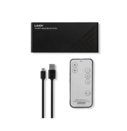Lindy 38232 commutateur vidéo HDMI Switch HDMI 3 ports, 18G  (38232)