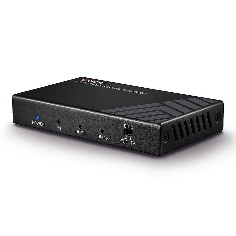 Lindy 38235 répartiteur vidéo HDMI 2x HDMI Splitter HDMI 18G, 2 Ports  (38235) — image 2