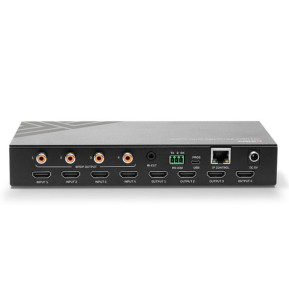 Lindy 38247 commutateur de matrice Commutateur de matrice AV Matrice HDMI 4x4 18G avec Audio  (38247)