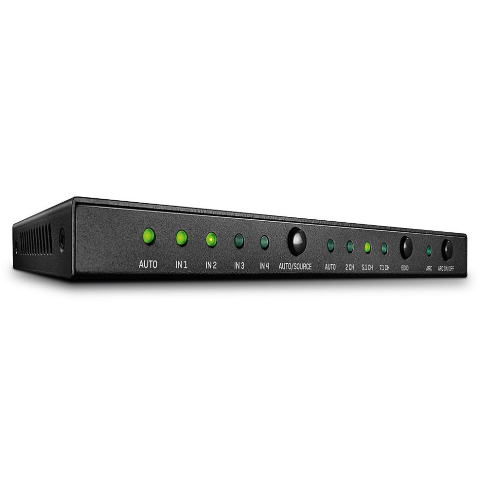 Lindy 38249 commutateur vidéo HDMI Switch HDMI 18G 4 Ports avec Audio  (38249)