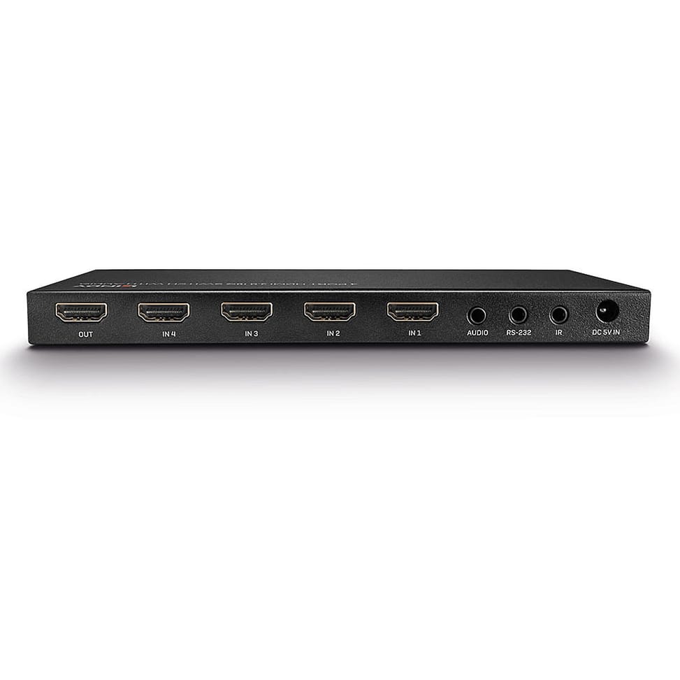 Lindy 38249 commutateur vidéo HDMI Switch HDMI 18G 4 Ports avec Audio  (38249) — image 4