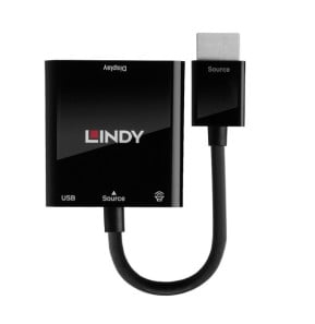 Lindy 38285 câble vidéo et adaptateur 0,1 m HDMI Type A (Standard) VGA (D-Sub) Noir (38285)
