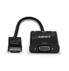 Lindy 38285 câble vidéo et adaptateur 0,1 m HDMI Type A (Standard) VGA (D-Sub) Noir (38285)