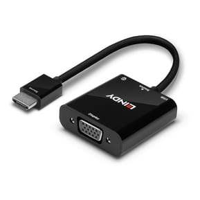 Lindy 38285 câble vidéo et adaptateur 0,1 m HDMI Type A (Standard) VGA (D-Sub) Noir (38285) — image 5