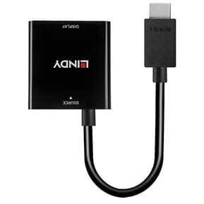 Lindy 38291 câble vidéo et adaptateur 0,1 m HDMI Type A (Standard) VGA (D-Sub) Noir Convertisseur HDMI vers VGA (38291) — image 2