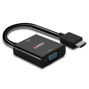 Lindy 38291 câble vidéo et adaptateur 0,1 m HDMI Type A (Standard) VGA (D-Sub) Noir Convertisseur HDMI vers VGA (38291) — image 3