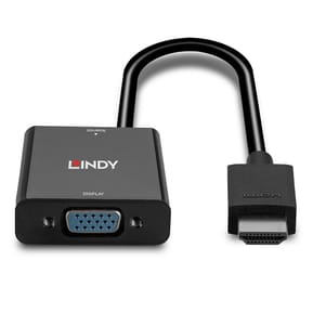 Lindy 38291 câble vidéo et adaptateur 0,1 m HDMI Type A (Standard) VGA (D-Sub) Noir Convertisseur HDMI vers VGA (38291) — image 4