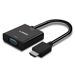 Lindy 38291 câble vidéo et adaptateur 0,1 m HDMI Type A (Standard) VGA (D-Sub) Noir Convertisseur HDMI vers VGA (38291) — image 5