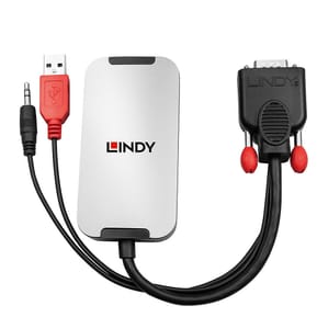 Lindy 38296 câble vidéo et adaptateur Noir, Blanc Convertisseur VGA vers DisplayPort 1.2 (38296) — image 2